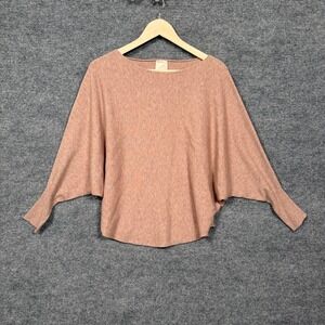 Kerisma Size Small Batwing Sweater Cream Soft Cozy Boat Neck Lagenlook